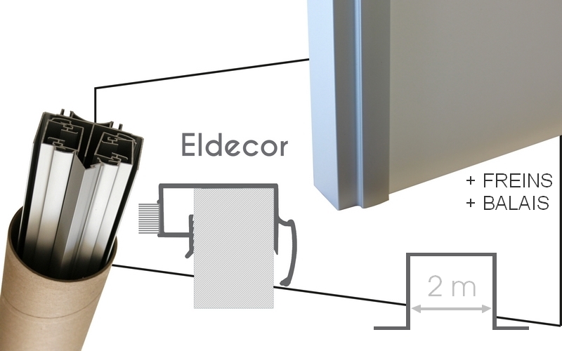 Pack pratique toutes options Eldecor - H2,5m x L2m - 2 vantaux