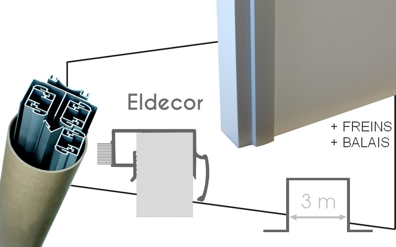 Pack pratique toutes options Eldecor - H2,5m x L3m - 3 vantaux
