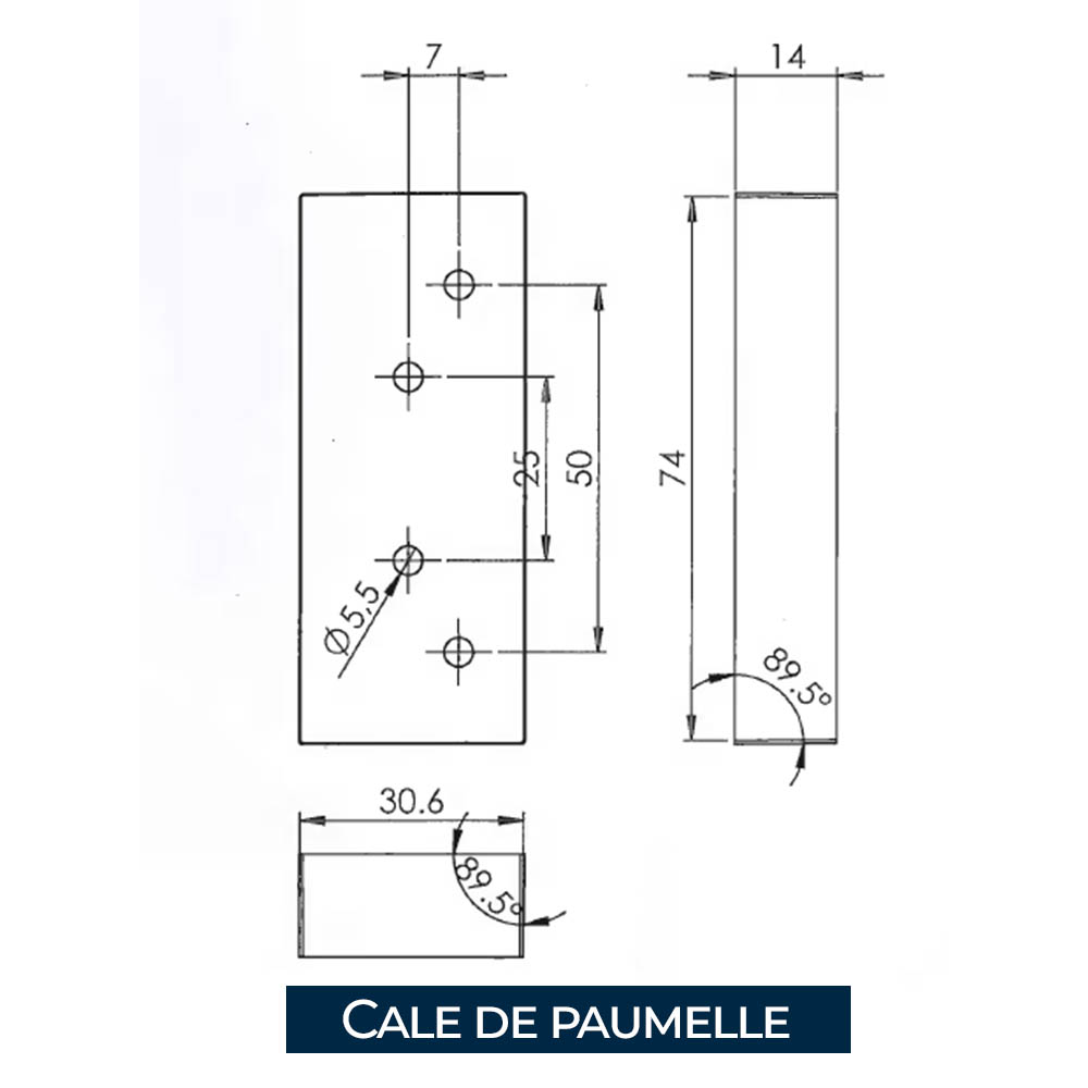 Paumelles en Inox – Simples & à Ressort – Avec Cache-Vis