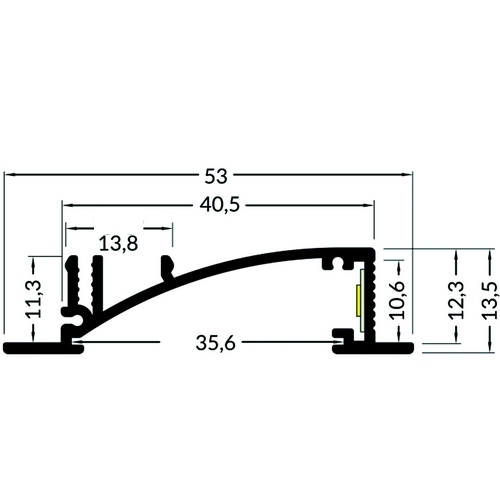 Profilé LED 53x14 mm